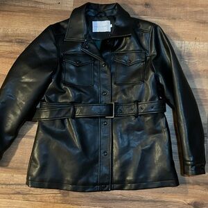 Rebecca Minkoff Black Military Field Jacket